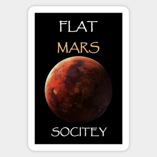 flat Mars Sticker